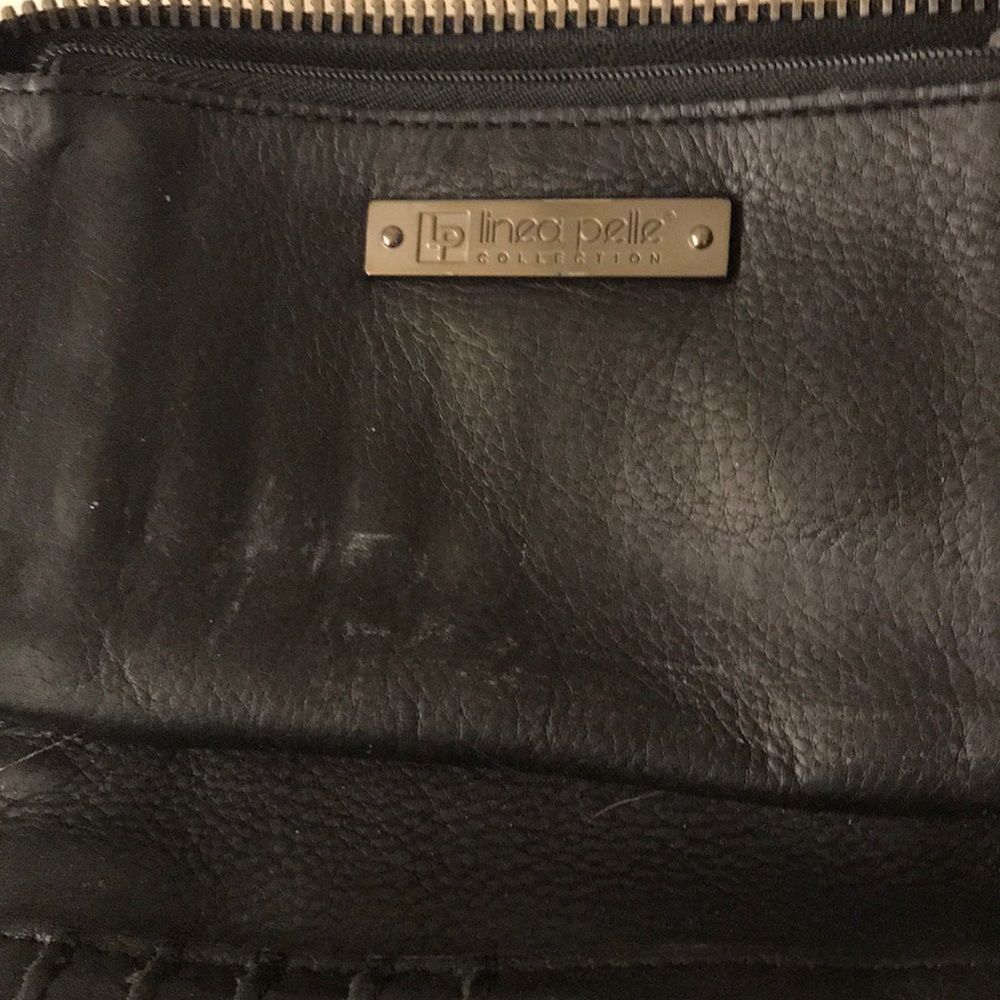 Linea Peale black leather clutch - Picture 3 of 6